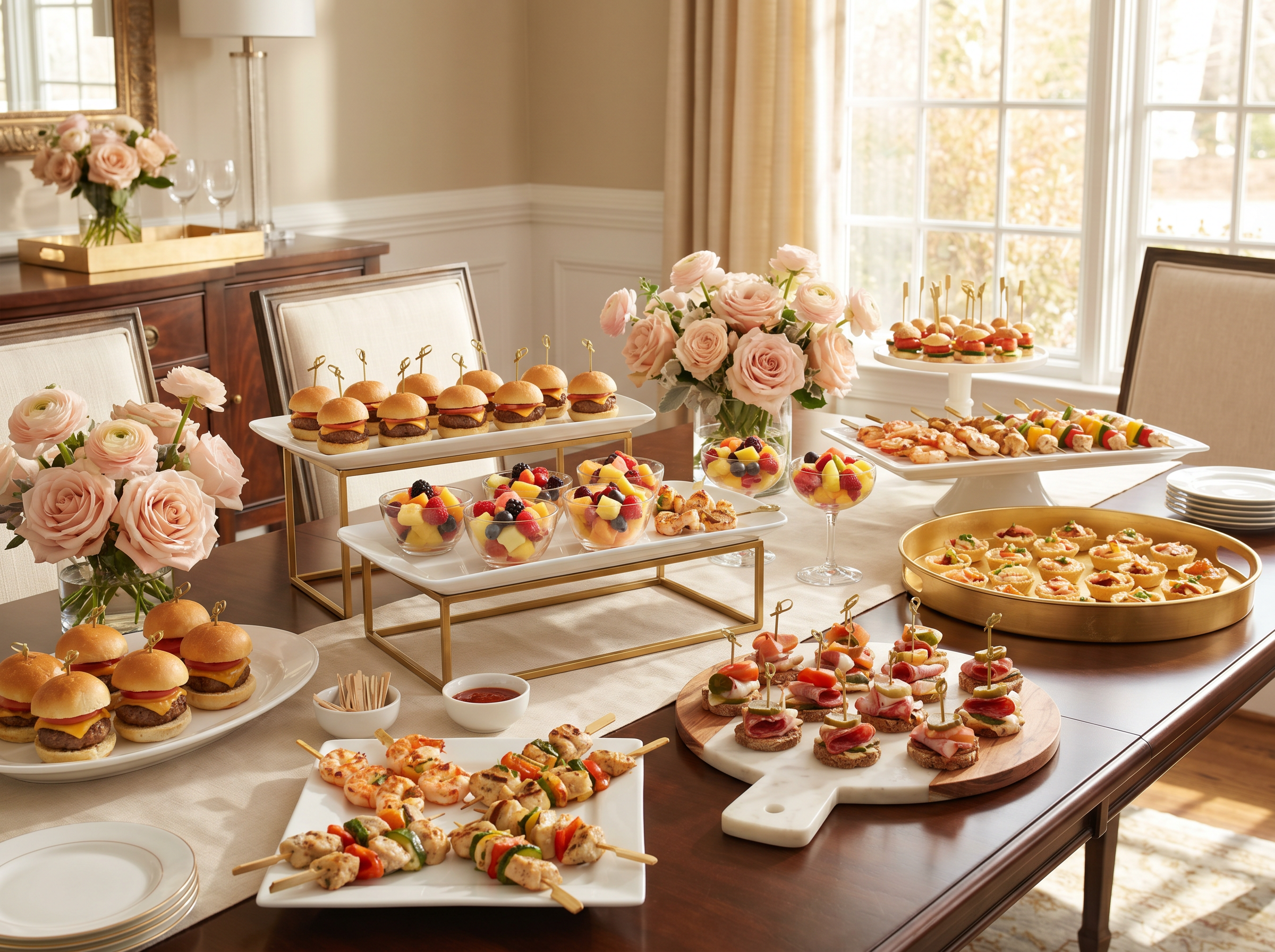 Elegant finger-food service